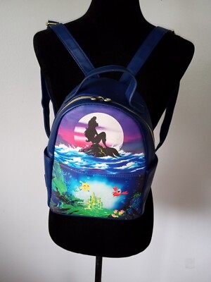 LOUNGEFLY DISNEY Collab Ariel the Little Mermaid Silhouette 