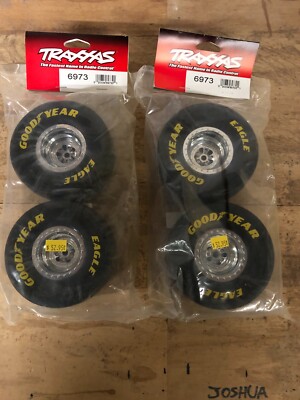 Traxxas Funny Car Rear Tires 6973 Lot Of 4 Tires Goodyear Eagle New