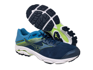 mizuno azul e verde