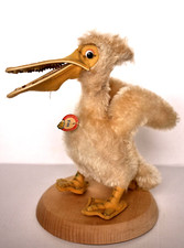 Steiff Pelikan PICCY 1317.00, allle IDs K/F/Bärenkopfschild, 17 cm, 50er Jahre