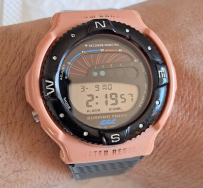 CASIO Surfing Timer 942 SUF-100 Vintage Digital Watch 90's Japan