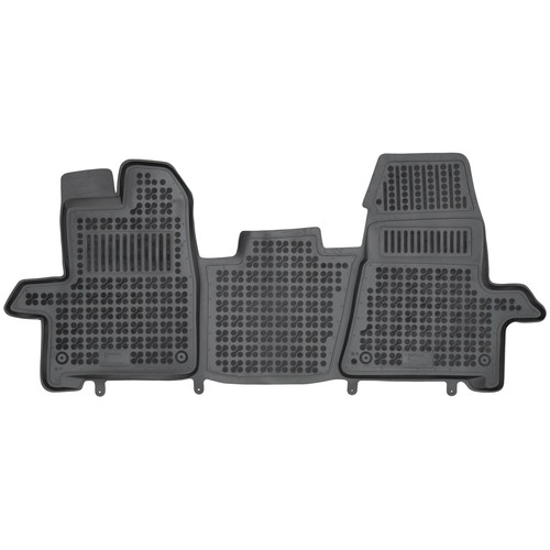 Tapis De Sol Caoutchouc Rezaw-Plast Pour Ford Tourneo Custom (2013-2018) - Noir - Qualité OEM - 2 Ans Garantie