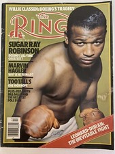 THE RING MAGAZINE FEBRUARY 1980 SUGAR RAY ROBINSON DURAN LEONARD HAGLER