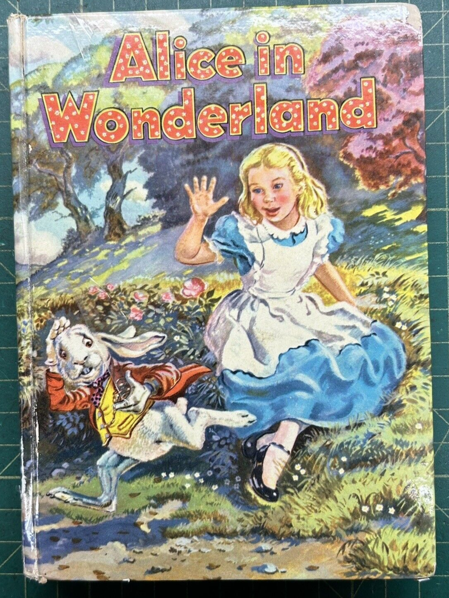 Vintage Alice in Wonderland Book Lewis Carroll 1955 Whitman
