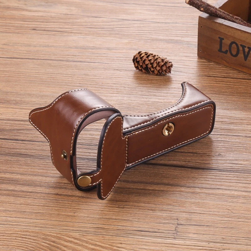 PU Leather Camera Bag Case Protect Cover Half Base for Nikon Z5 Z6 Z7 Z6II Z7II - Image 3 of 4