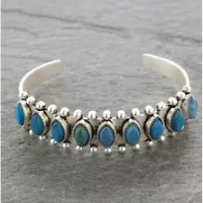 Silver Tone Cuff Bracelet with Imitation Blue Lapis