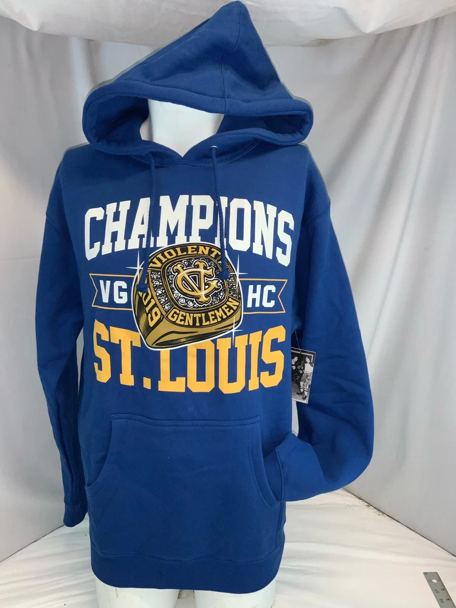 St Louis Blues Hockey We Want The Cup Jacket Hoodie Mens Size M