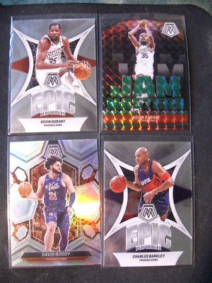 PHOENIX SUNS 4-CARD LOT 2023-24 NBA Panini Mosaic K. DURANT/D. RODDY/C. BARKLEY