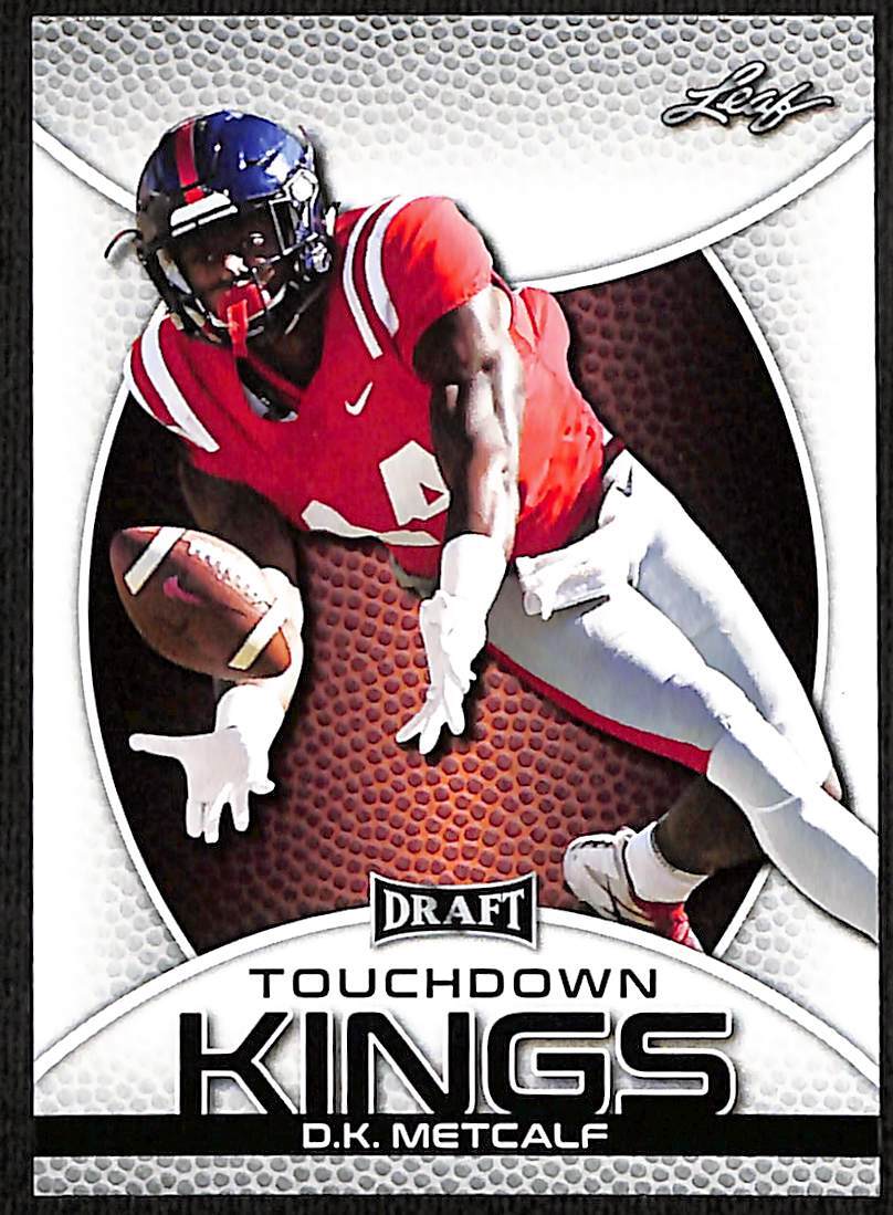 2019 Leaf Draft D.K. Metcalf #86 Touchdown Kings Ole Miss Rebels
