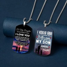 To My Daughter Necklace Gifts For Teens Kids Men Women  Decor
