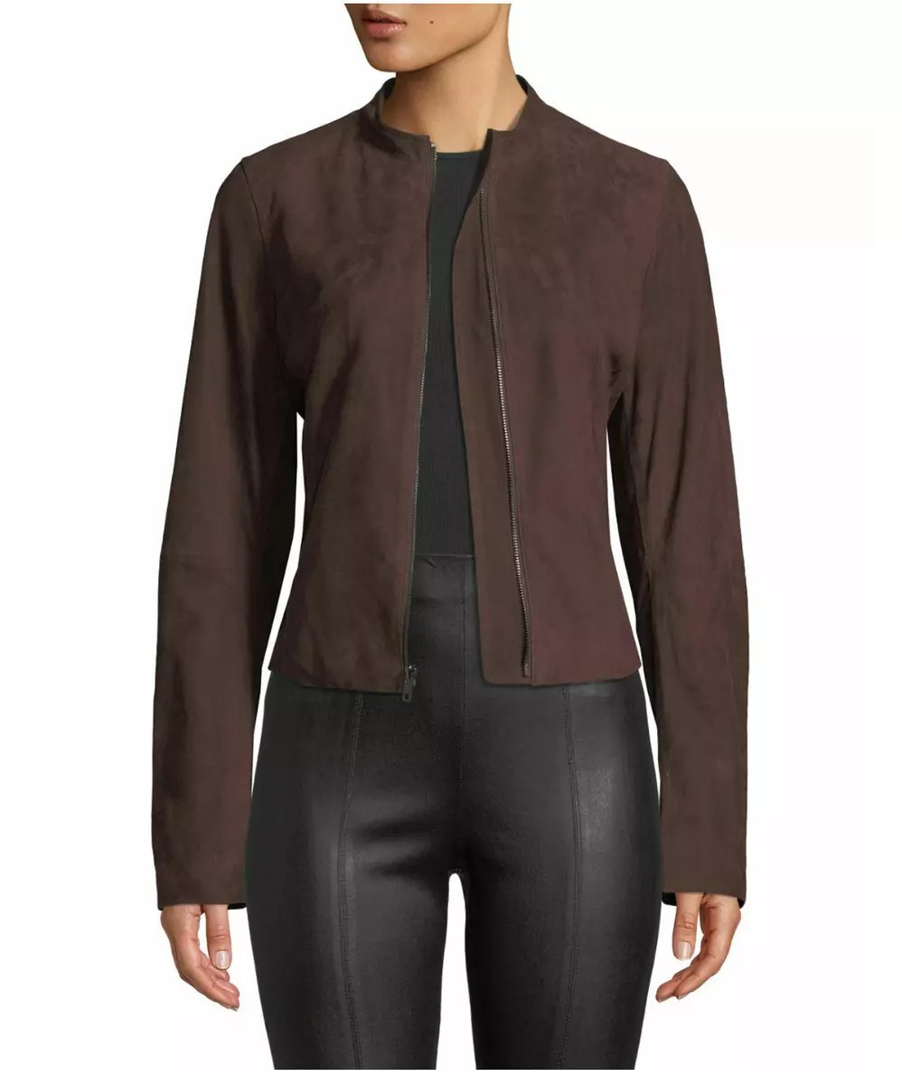 Vince suede moto clearance jacket