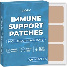 Immune Patches Pack of 60 - 100 Natural Patch for Women and Men - with Elder...