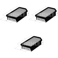 3X Mahle / Knecht Luftfilter LX 2739 Air Filter