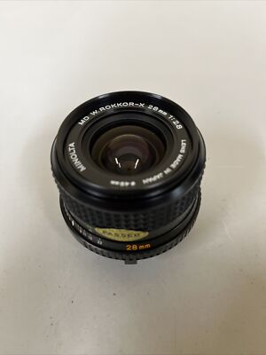 Minolta MD W.ROKKOR-X 28mm f2.8 Lens/EXCELLENT CONDITIONS | eBay
