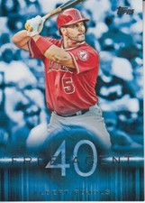 Albert Pujols 2015 Topps Series 1 Free Agent 40 Card #F40-1