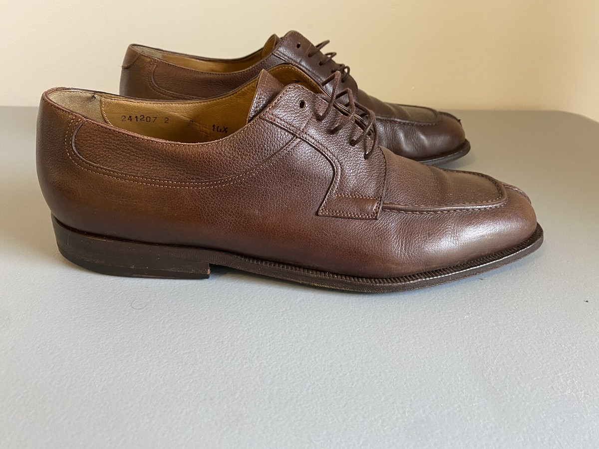 Santoni Cap Toe Oxford Dark Brown Mens 10.5 D Leather Dress Shoes 10128250 bg_3447013_100265_m main image 2