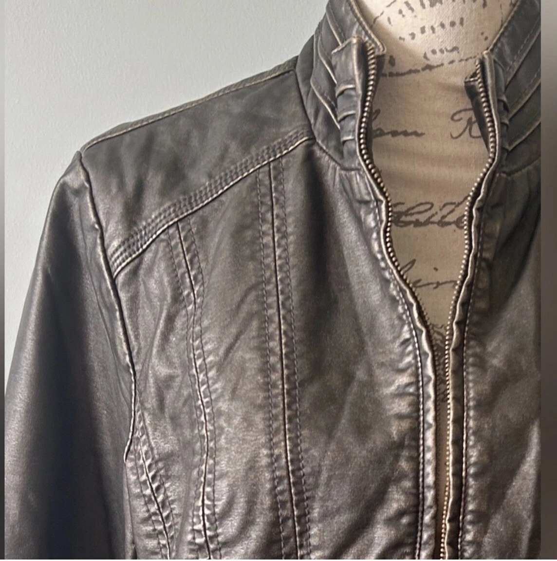 The Women s Big Chill Vintage Black Gold Faux Vegan Leather