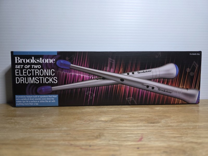 Brookstone Set of Two Electronic Drumsticks Never Used New