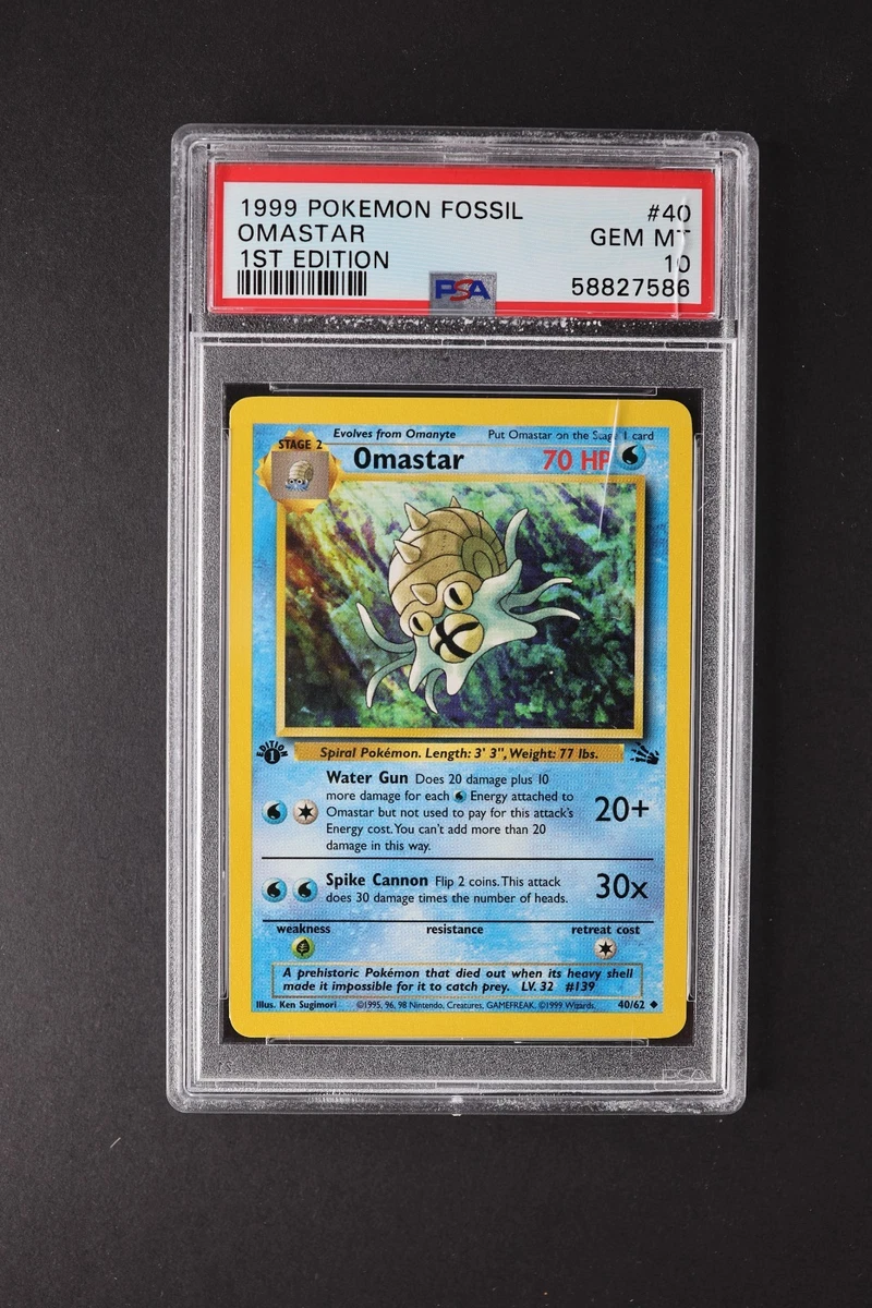 1999 pokemon fossil cards value 1st Edition (62/62) Complete Set All cards will be carefully packed for safe transit 1999 Pokemon Fossil 46 Ekans