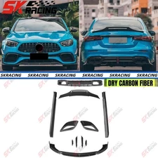 Dry Carbon Wing Front Rear Lip Side Skirts Kits Fits Mercedes Benz E63 AMG 21-23