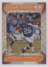 2020 Panini Illusions Clear Shots Orange Saquon Barkley #9 fr6