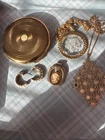 vintage costume jewelry ! Compact Necklaces Earrings Lot 02