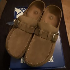 NWT AUTHENTIC- Birkenstock Buckley Suede Leather Clogs Tea, 42 EU
