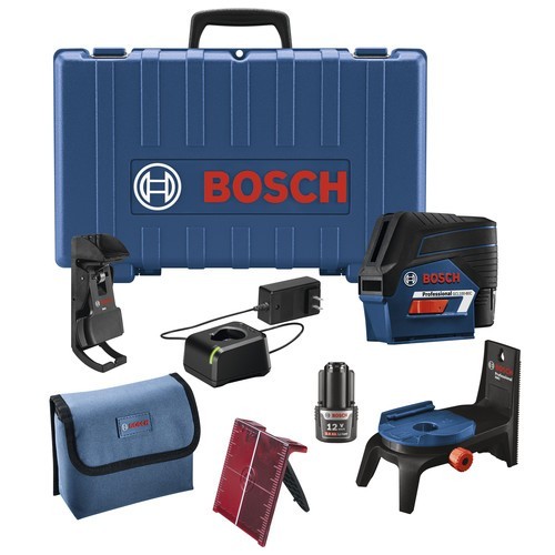 BOSCH GCL100-80C Professional Red Laser Level Kit W/Case Accessories 3601k66g10
