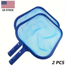 Swimming Pool Cleaning Net Leaf Skim Mesh Net Leaf Skimmer Pond Rake Debris 2pcs