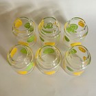 Set 6 Vtg 70s Libbey Green & Yellow Smiley Face Stackable Tumbler Glasses 4 1/4" — photo 7
