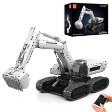 Mould King 17079 White Sci-fi Excavator Remote Control Truck Building Block Toy