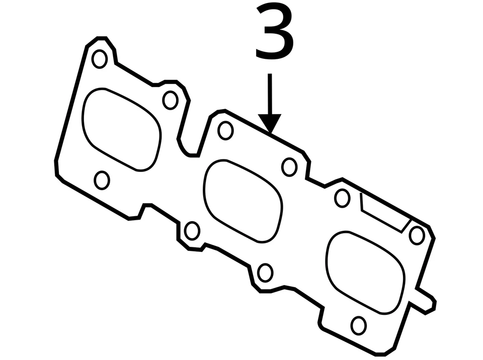 NUEVA JUNTA DE ESCAPE LADO DERECHO HYUNDAI KIA GENUINA OEM 285213C712 Foto 4 de 4