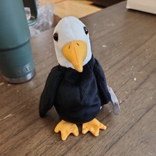 Vintage Retired 3rd Gen 1996 Ty Beanie Baby Baldy The Eagle #4074 NWT