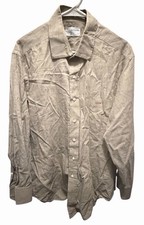 Vintage SGA Custom Shirt Makers Made In USA Men’s Dress Shirt Size Large Gray