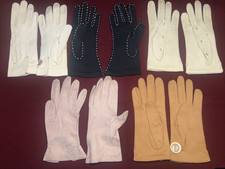 Vintage ELVETTE DAWNELLE Cotton Women Gloves Sizes in photos 5 Pair