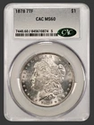 1878 7TF MORGAN "CAC MS60" - LUSTER/ BREAST FEATHERS & WINGS EXTREMELY NICE!💥✅