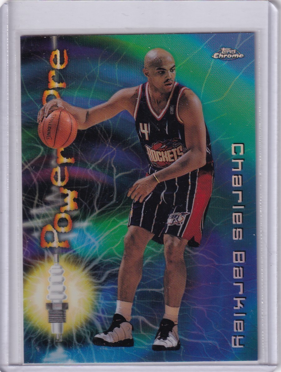 CHARLES BARKLEY 1997-98 TOPPS CHROME SEASONS BEST POWERCORE REFRACTOR #17 HOF