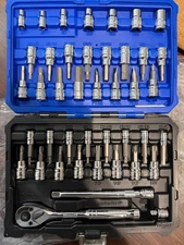 68 pc Husky/ KobaltSocket & Bit Sets SAE & Metric – 3/8" Drive Lifetime warranty