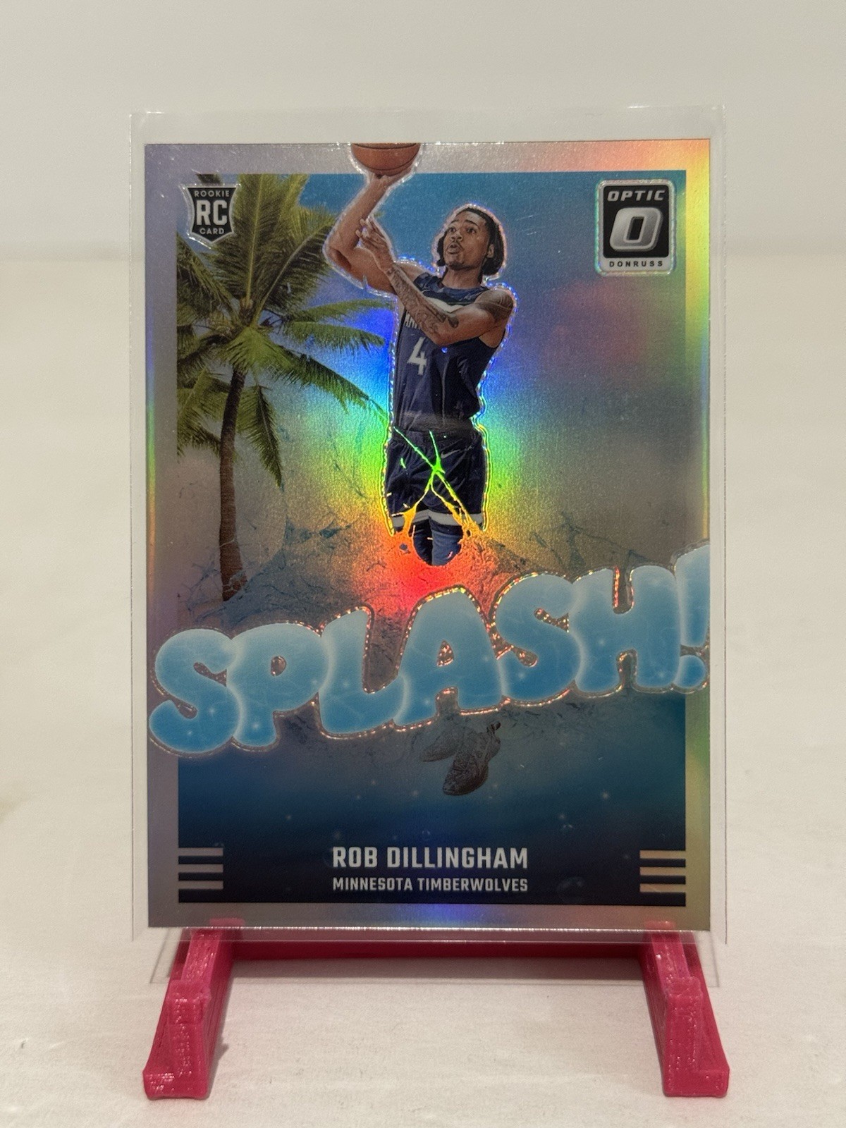 2024-25 Panini Donruss Optic #8 Rob Dillingham Splash Holo Prizm RC