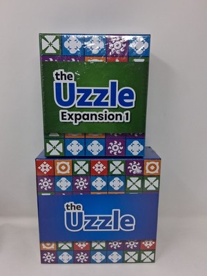 The Uzzle Family Block Puzzle Board Game With Expansion 1 Educational Game Fam.