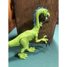 Green Dinosaur with Roaring Sound Mouth Interactive lights up Toy Gift Dragon