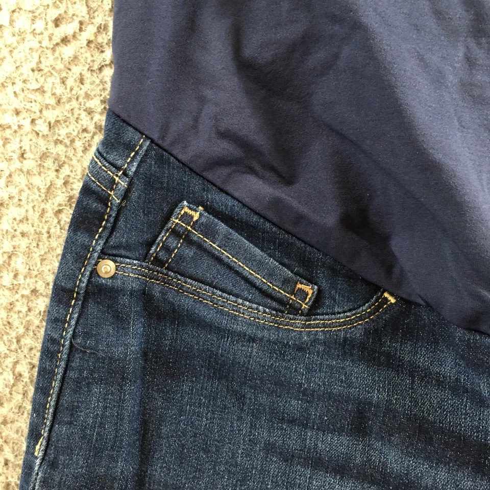 Signature Gold by Levi Strauss & Co. Maternity Bootcut Jeans Womens L Blue Denim - Image 3 of 4