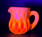 Boyd's Crystal Art Glass MINI PITCHER #21 APRICOT 12-11-79 Glows NOS — photo 2