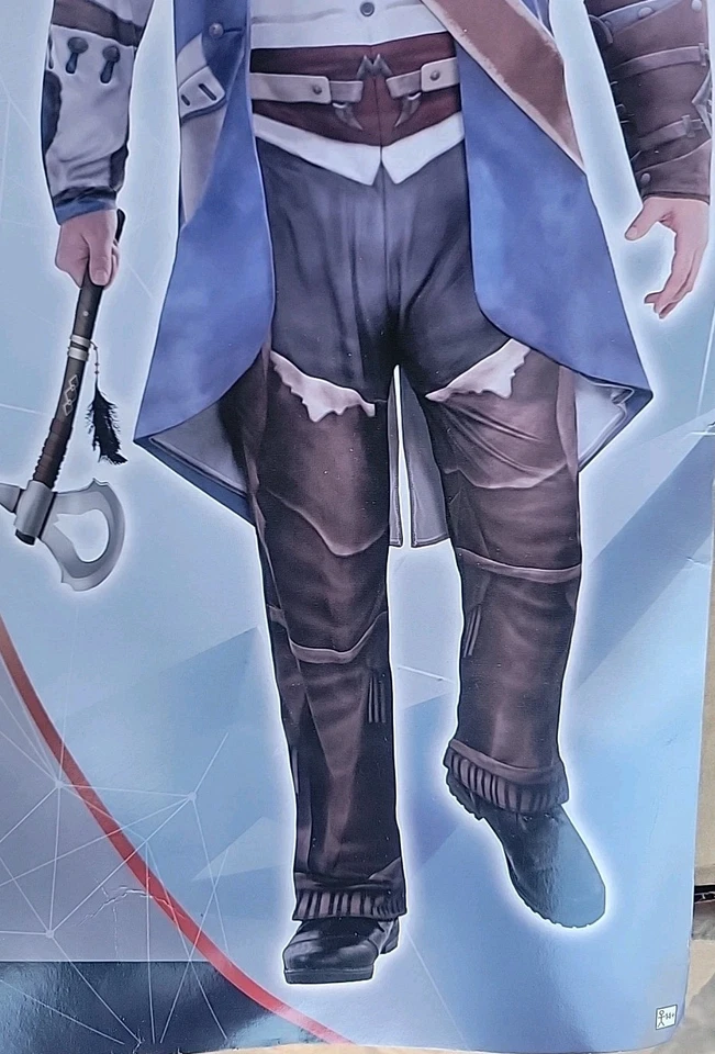 Assassins Creed Connor Adulto Halloween Disfraz Para Hombre Talla XXL Alto Mono Capucha Foto 4 de 4