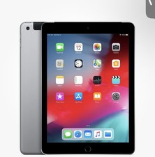 Apple iPad 6 Wifi Cellular Space Gray 32GB - Very Good 101-156-0035-LS