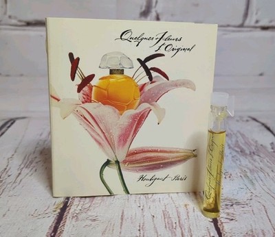 Vintage Quelques Fleurs Houbigant Paris L'Original pure parfum 2 ml SAMPLE