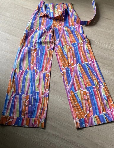 STELLA JEAN Matching Set Trousers And Top Vibrant Print Size 40 Italy 8/10 UK - Picture 10 of 24