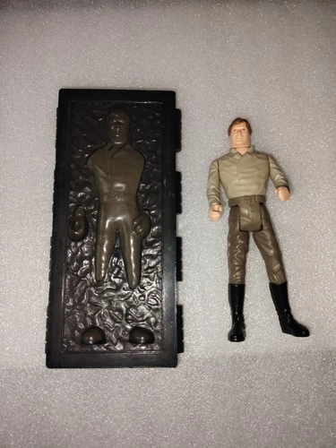 Han Solo in Carbonite 100% Complete Star Wars 1984 Vintage Kenner Authentic.