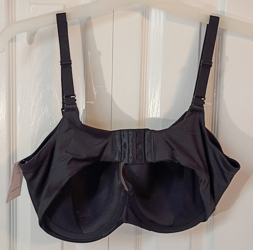 Ladies Black Nursing Tee Shirt Bra-Adjustable-Lined-Wired-Size 38DD-NWT - Imagen 3 de 5
