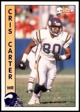Cris Carter Minnesota Vikings 1992 Pacific #178 WR NFL Football Card